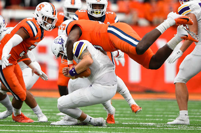 Syracuse defensive end Cody Roscoe is one of the best defensive players in all of college football